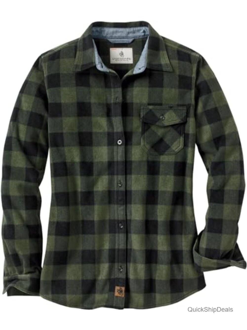 Fleece Plaid Button Up Shirt Long Sleeve Collared Casual